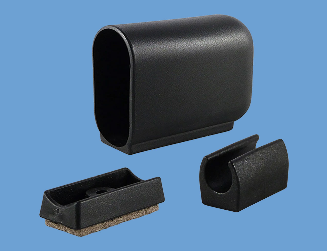 Saddle feet furniture glides