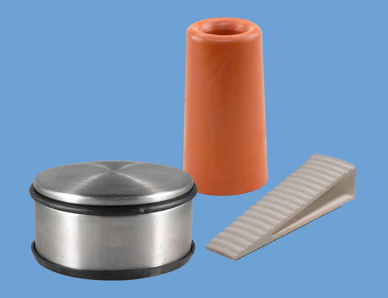 Door stoppers and frame silencers