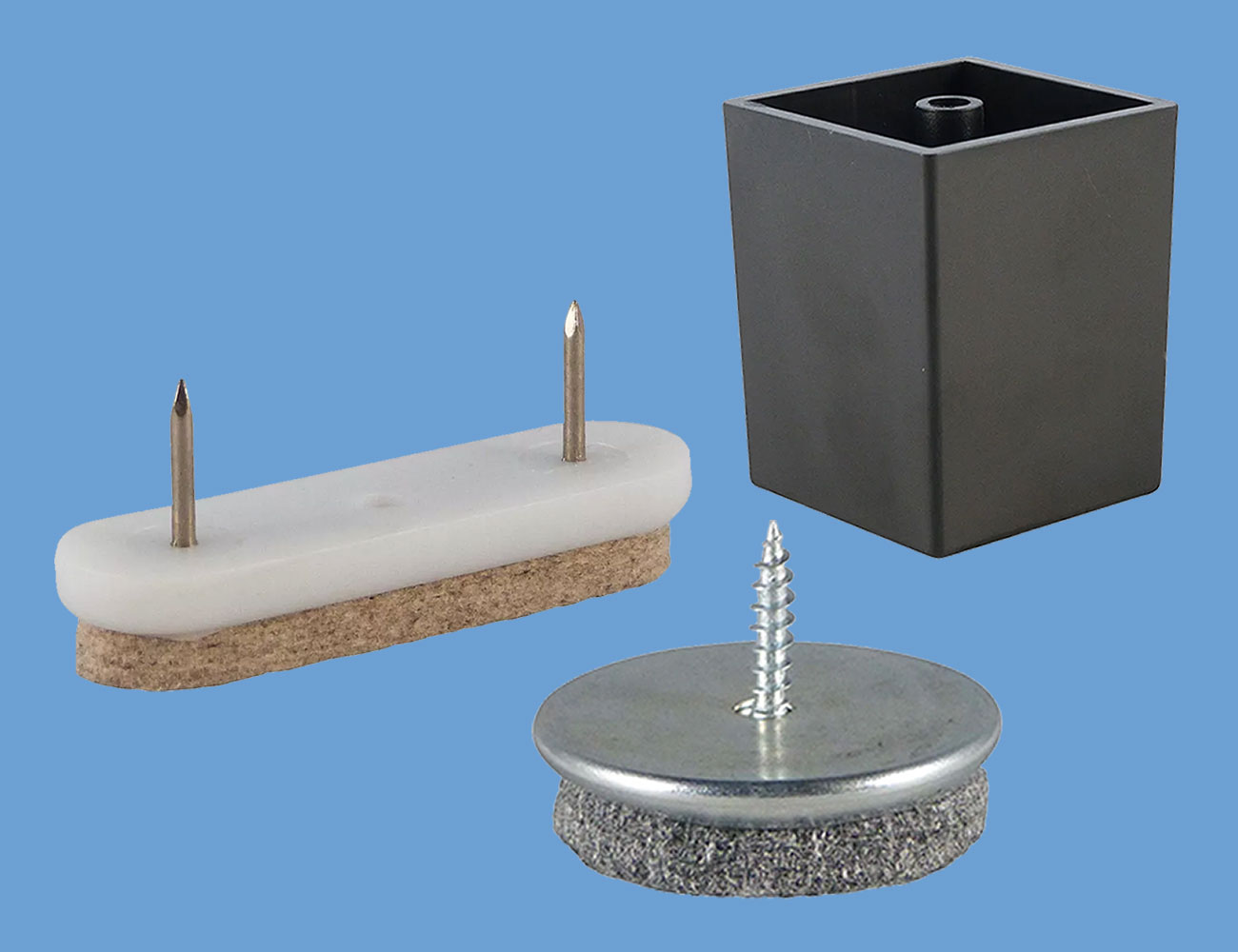 Furniture glides and furniture feet