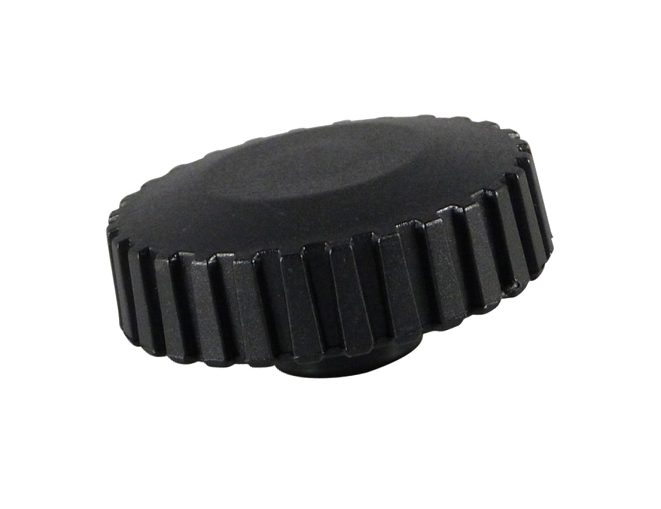 Plastic knurled knob - threaded insert