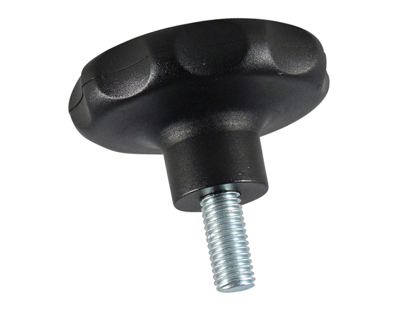 Star knob 2-piece – PA – with pre-fitted screw