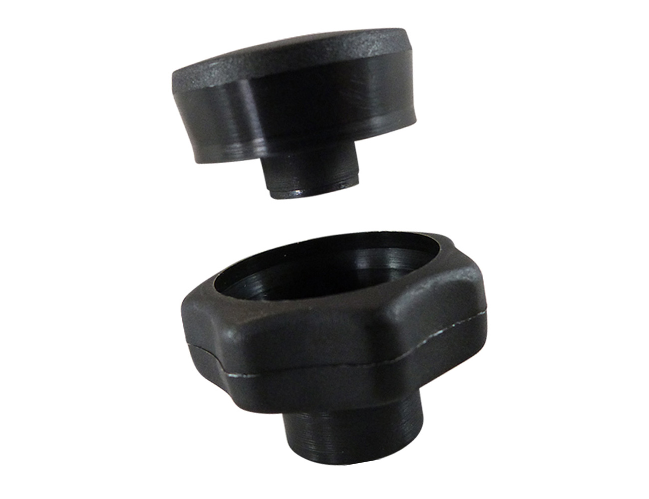 Star knob 2-piece – PA – without pre-fitted nut or screw