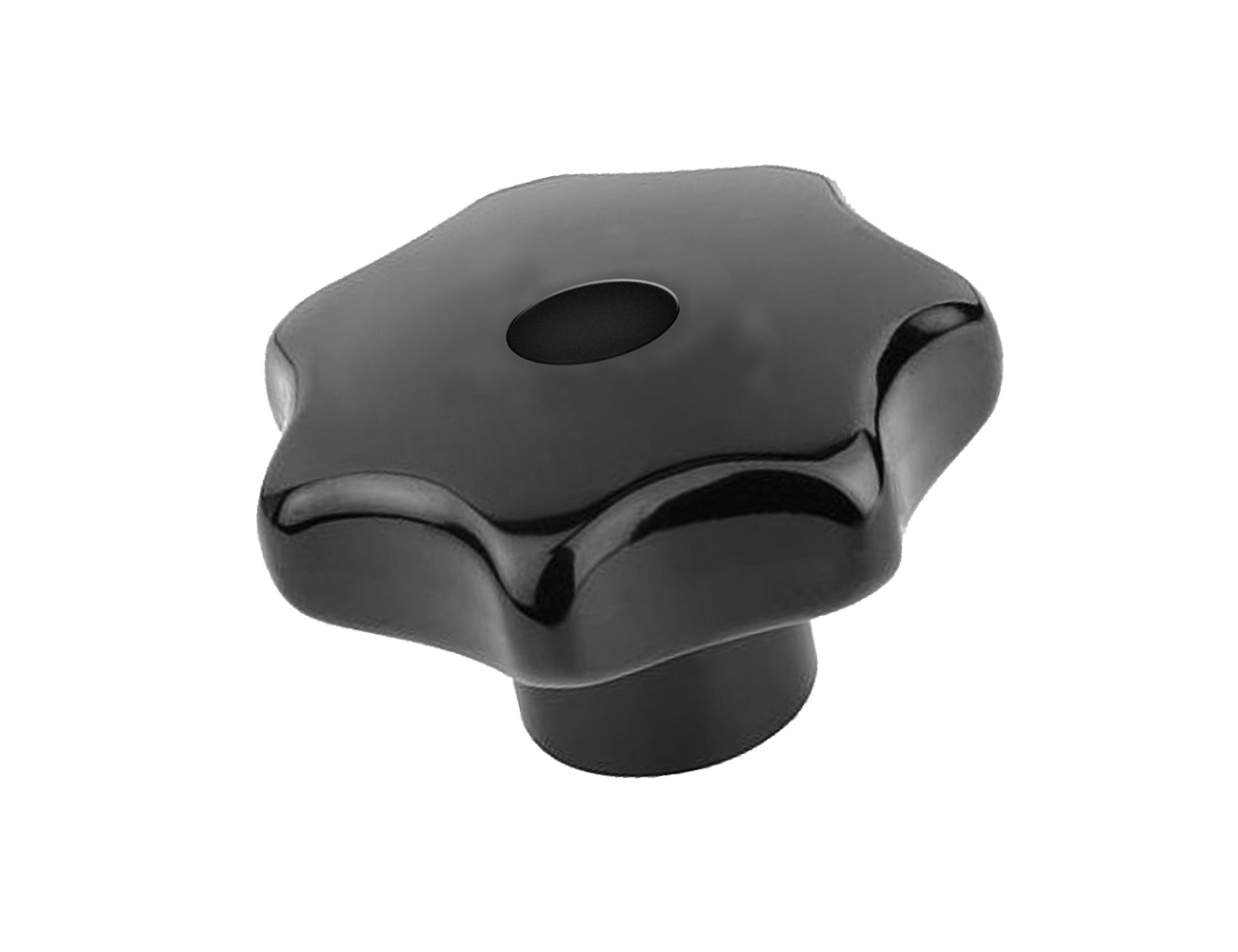 Bakelite star knob - DIN 6336 – tapped clearance hole