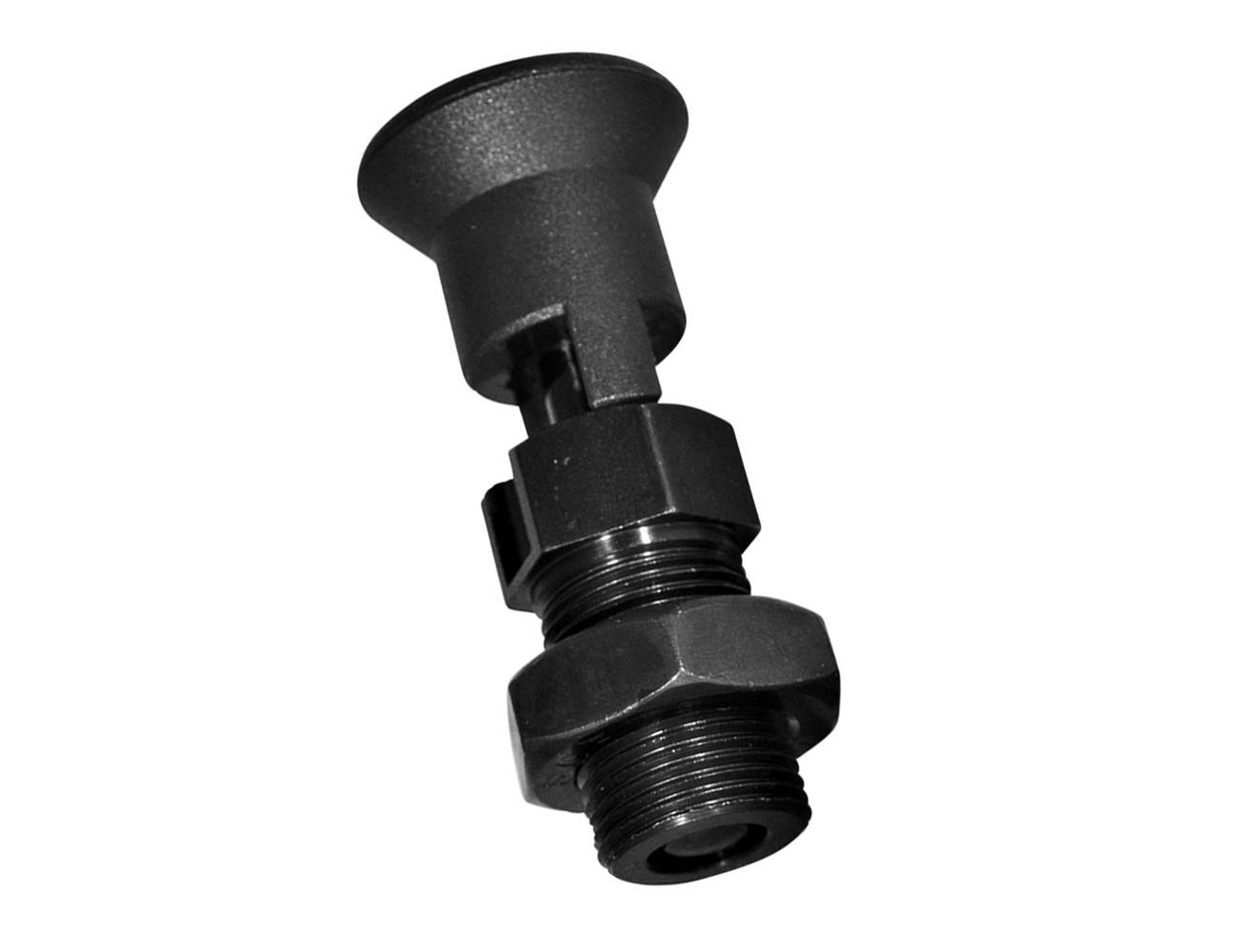 Indexing plungers with hexagonal bond – steel – with Locking rest position