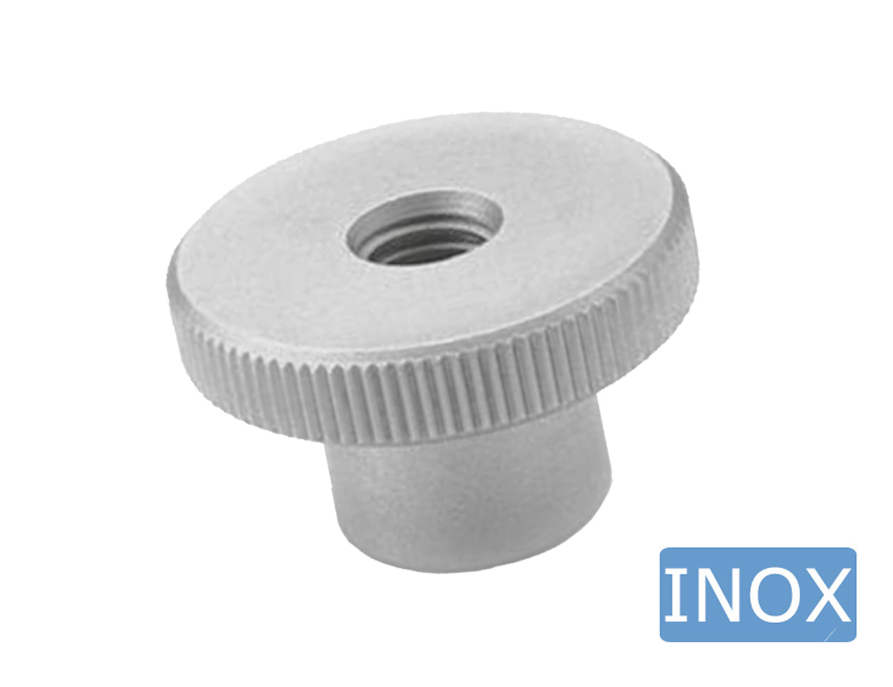 Knurled nut high type - stainless steel - DIN 466
