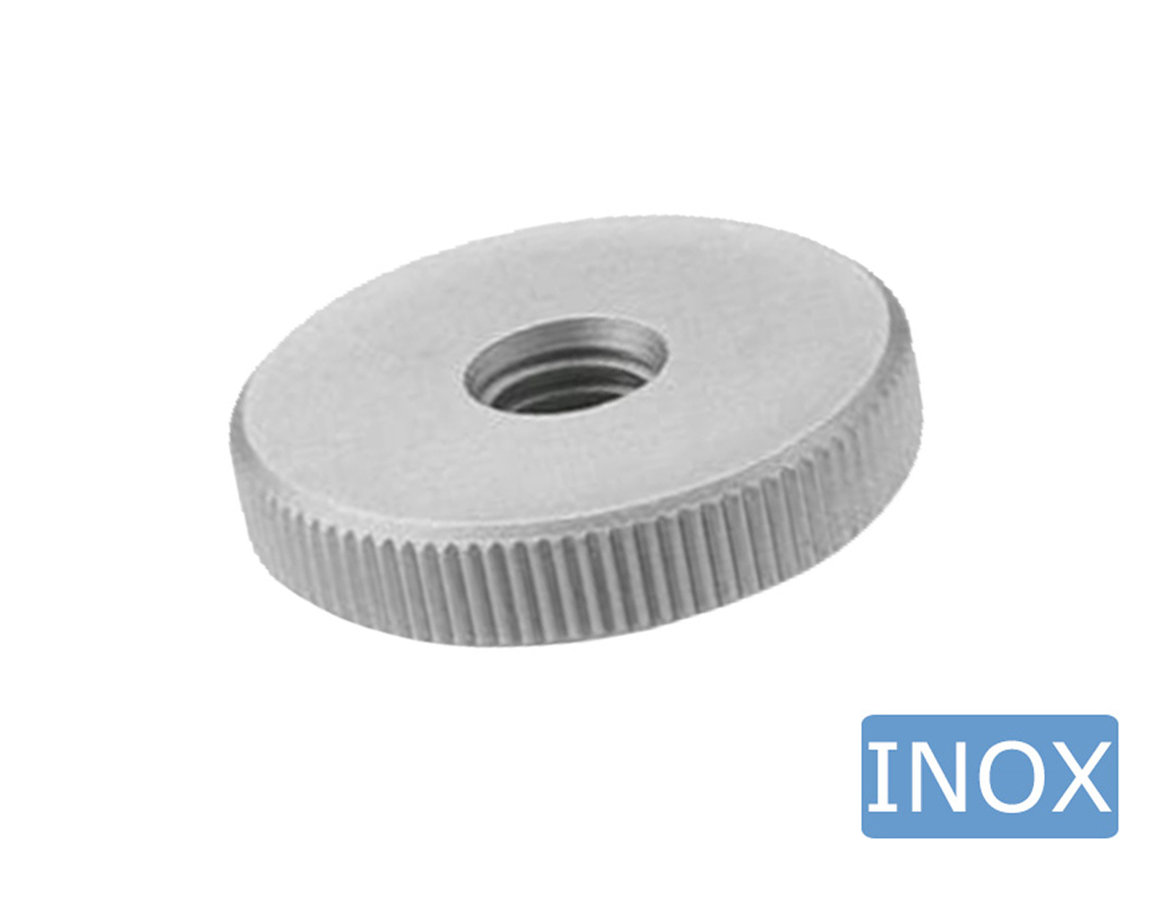 Knurled nut thin type - stainless steel  - DIN 467
