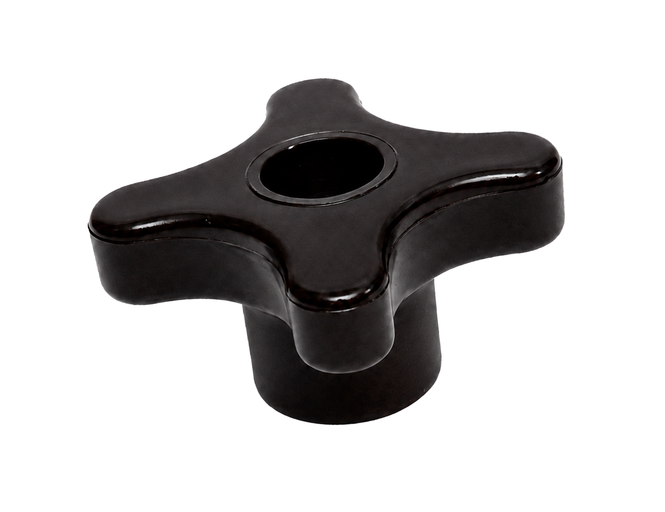 Bakelite 4-lobe knob – tapped clearance hole