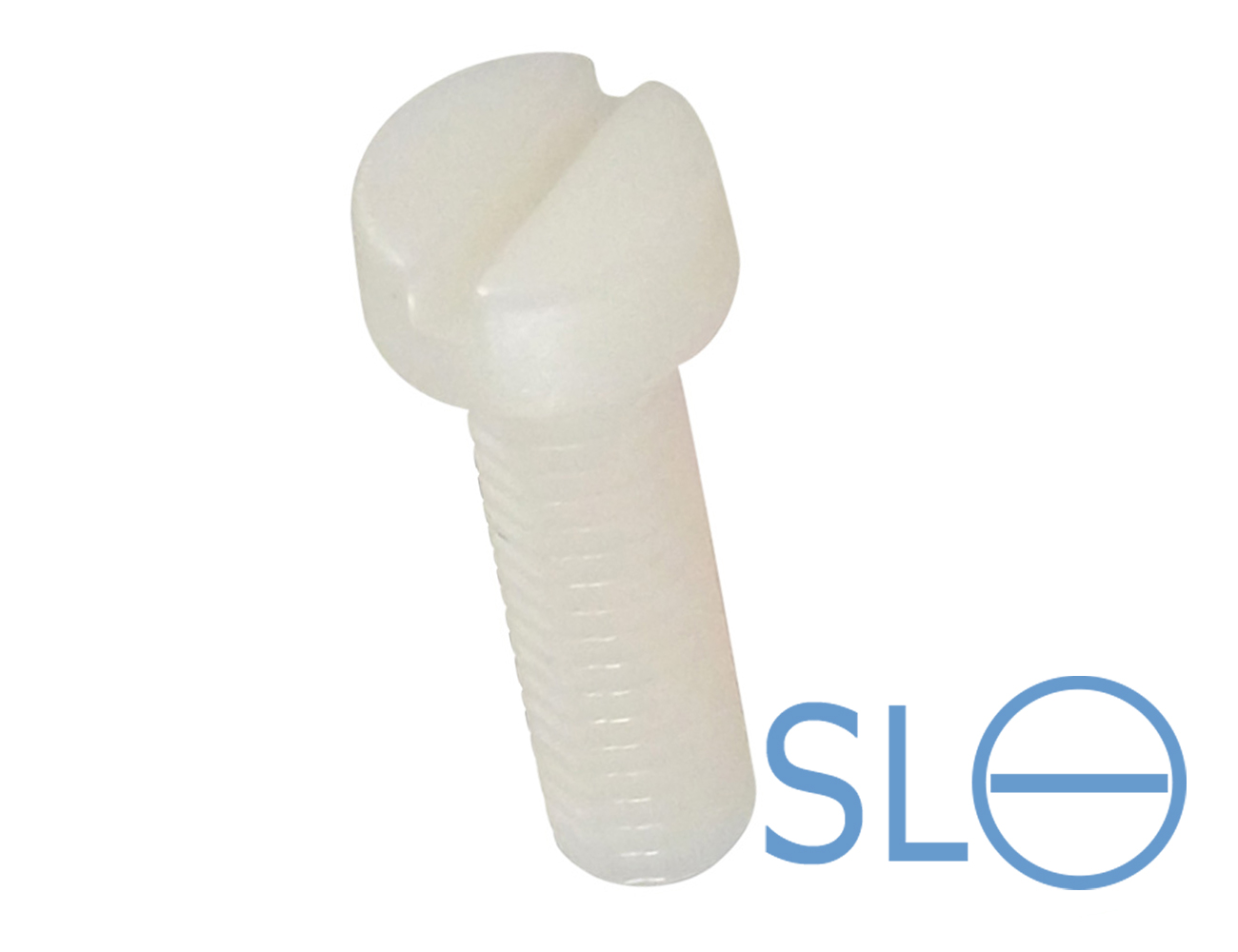 Plastic slotted cheese head screws - DIN 84