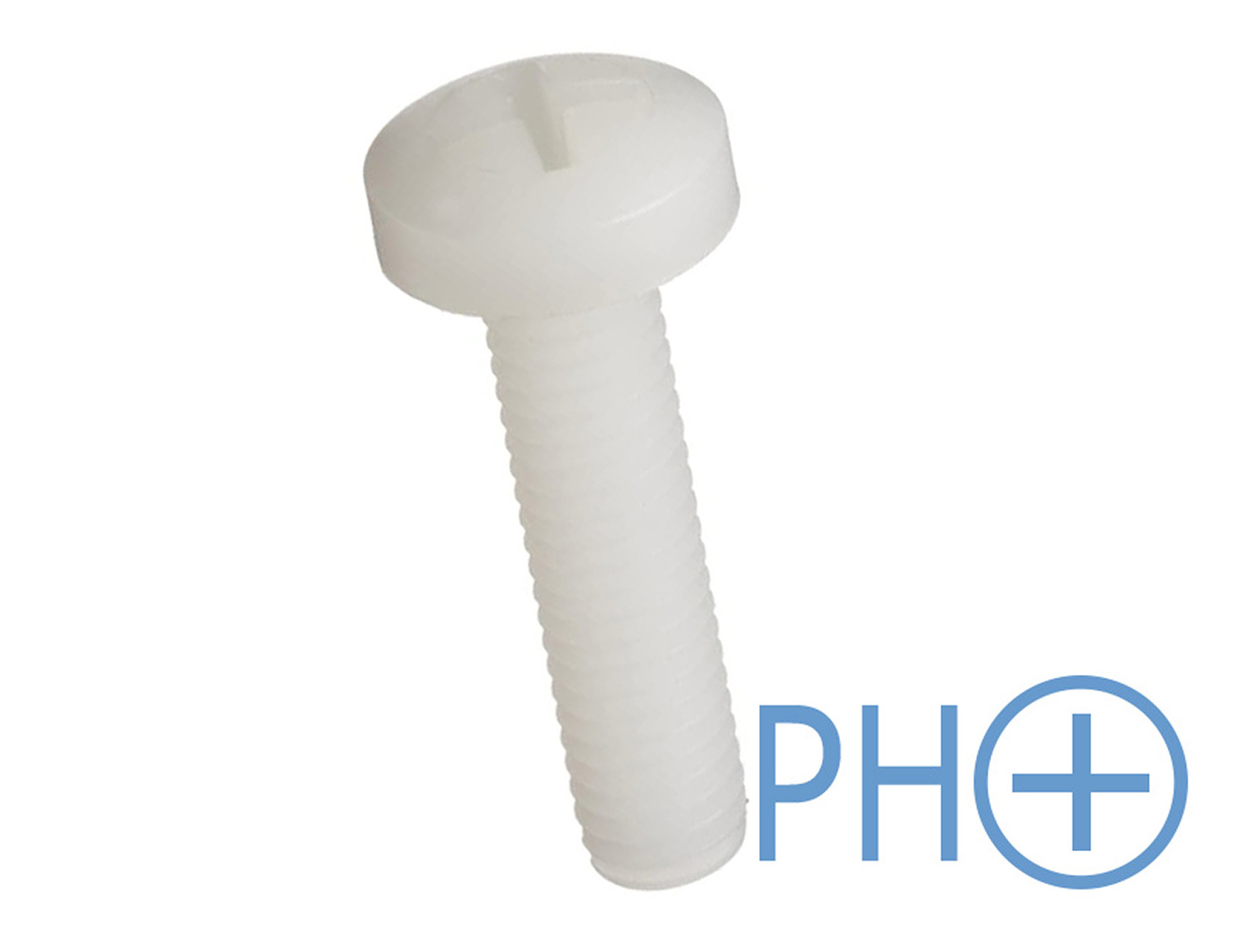 Plastic Philips pan head machine screws - DIN 7985