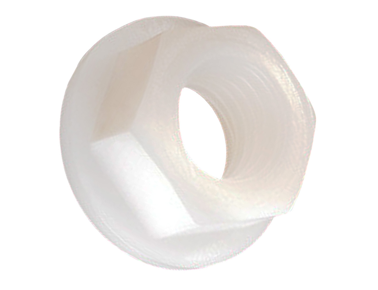 Hexagon flange nut -  Plastic