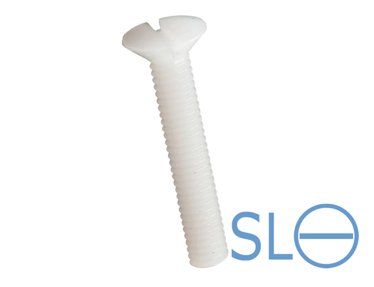 Slotted countersunk head screw – DIN 963 - plastic