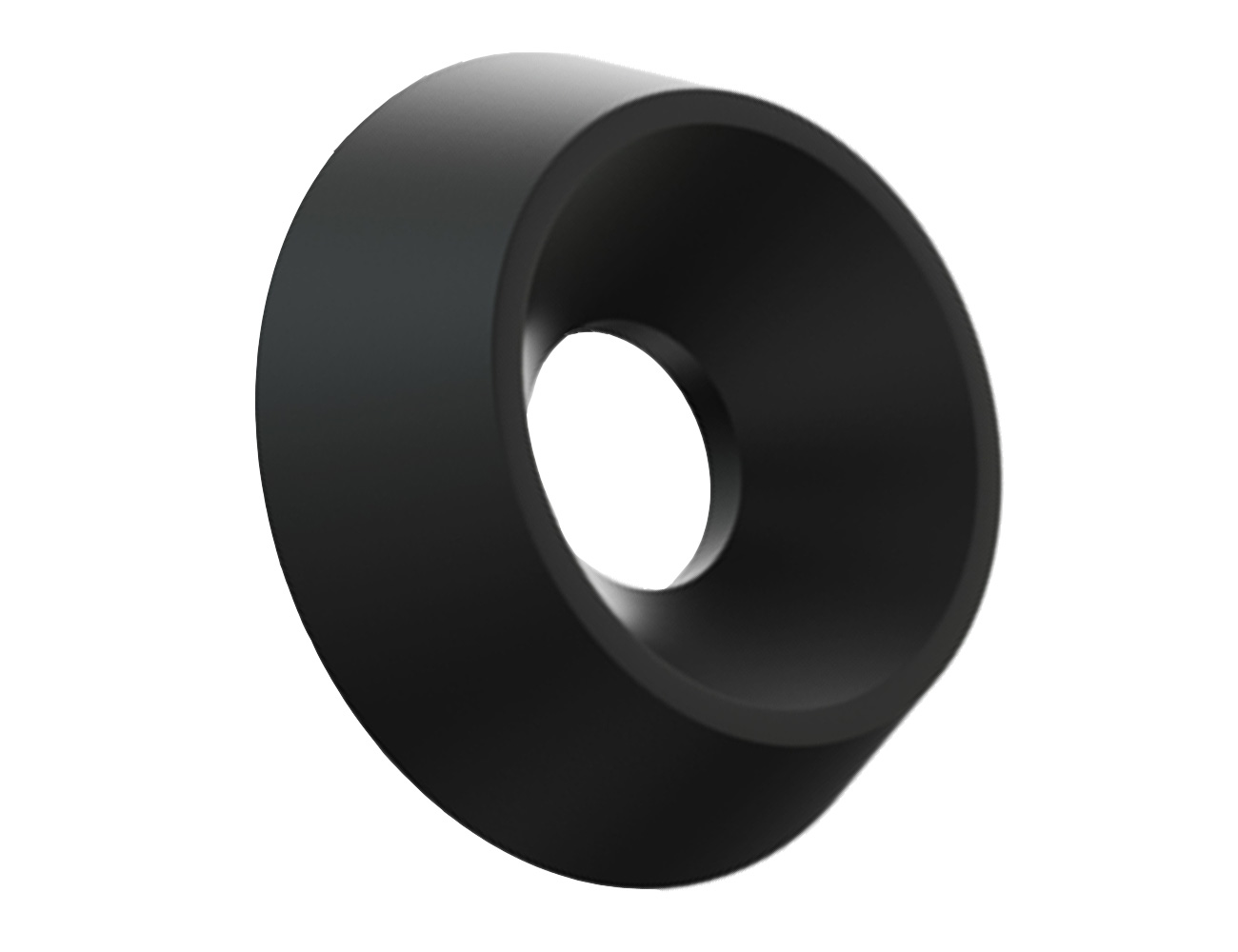 Finishing washer domed 90° countersunk PA M3 9.2 X 1.9 - Natural