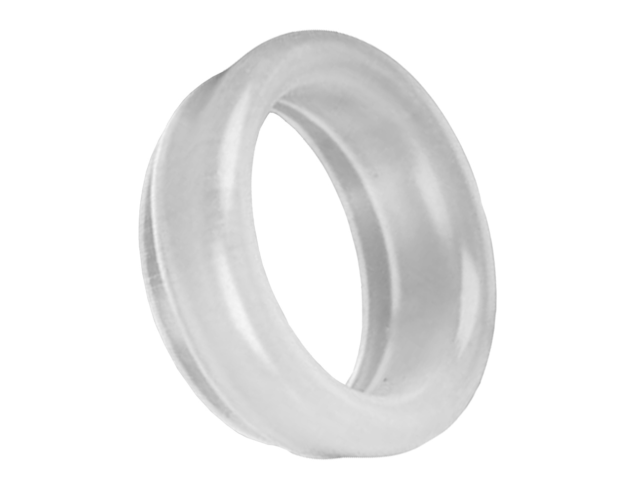Locking and sealing ring with rolled collar Nyltite© PA M2 4.1 X 1.8 - Natural