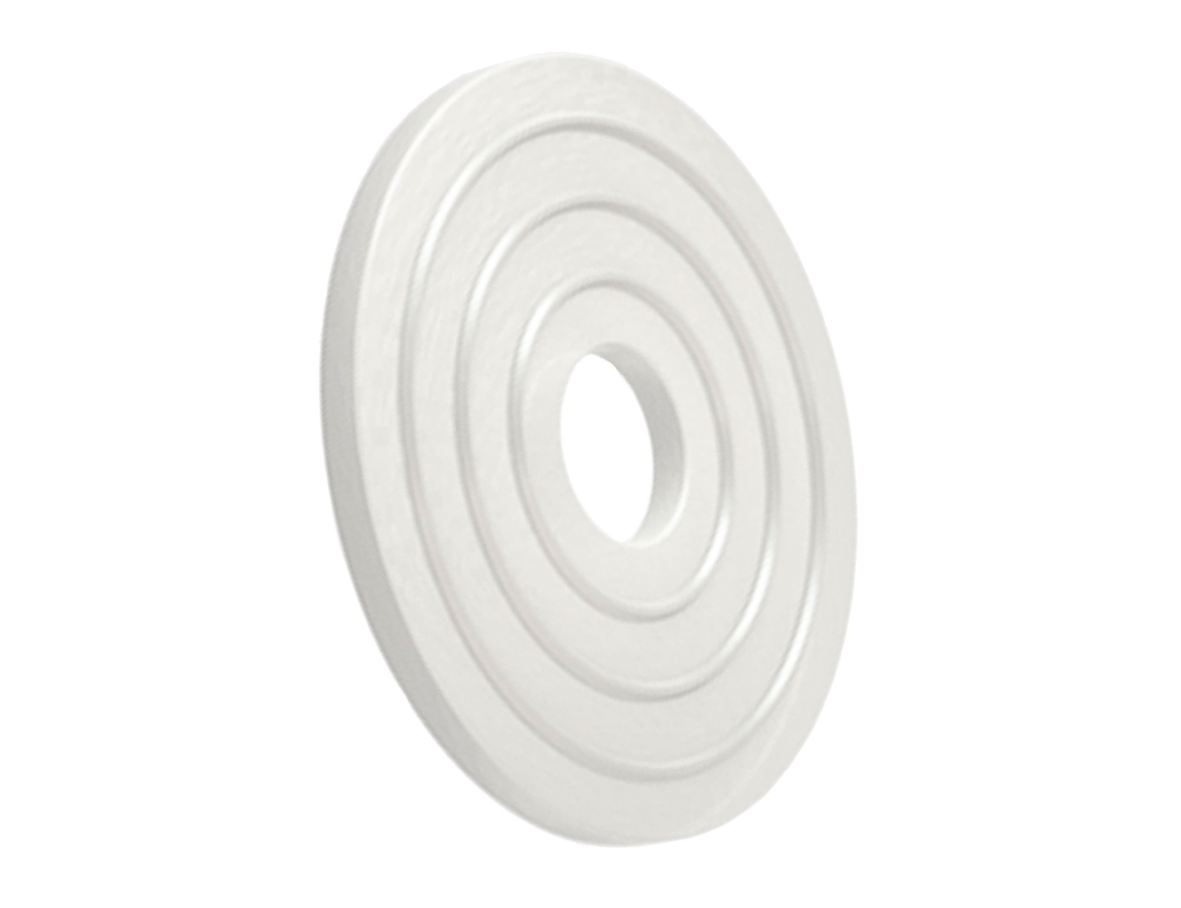 Flat sealing washer with rills PE M8 40 X 2 - Natural