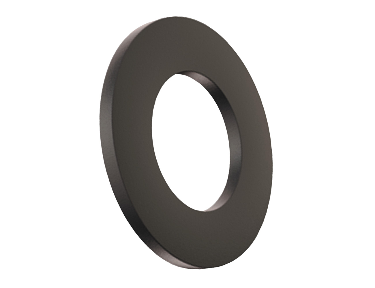 Plain rubber washer Neoprene M3 7 X 0.5 - Black