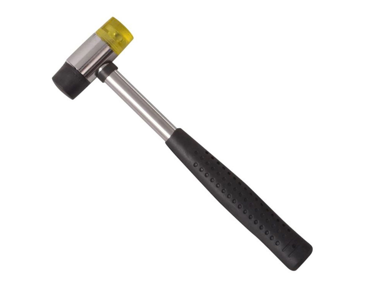 Dual head soft-face hammer - plastic & rubber