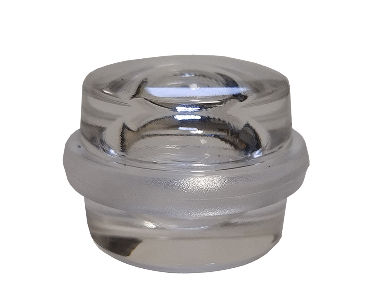 Self-adhesive door stoppers - round - transparant