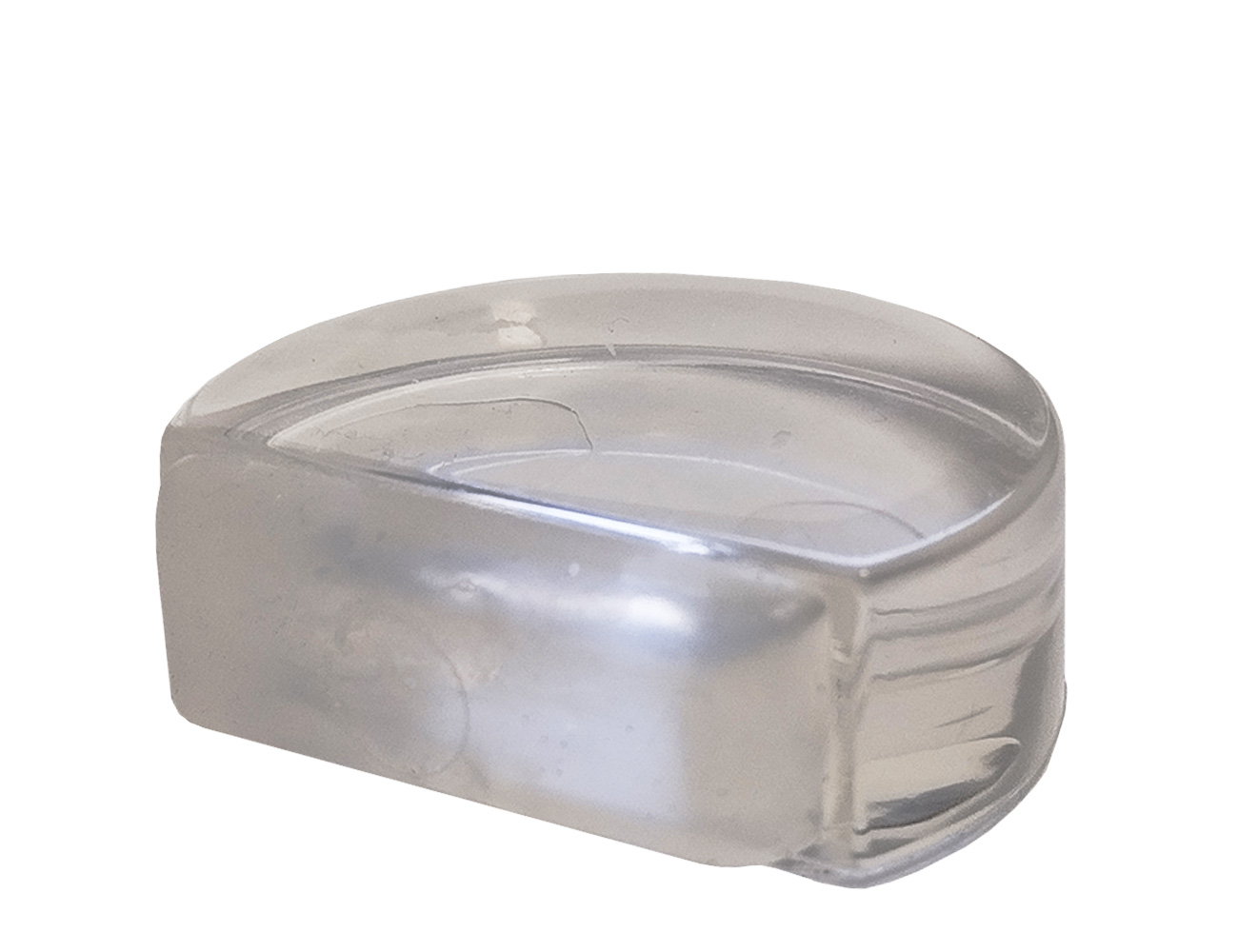 Self-adhesive door stoppers - oval - transparant