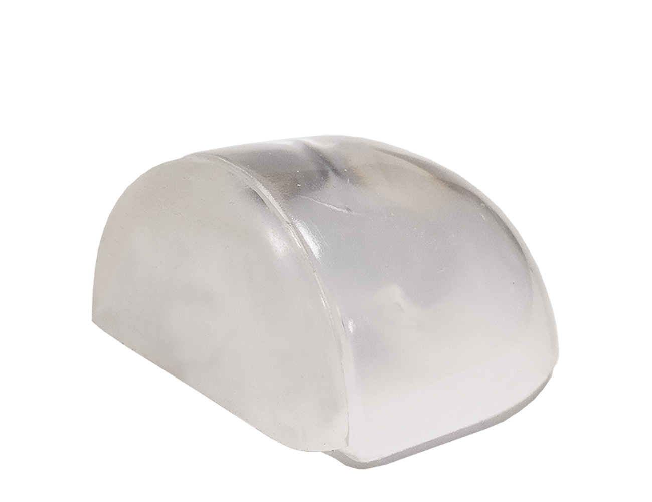 Self-adhesive door stoppers - rounded - transparant