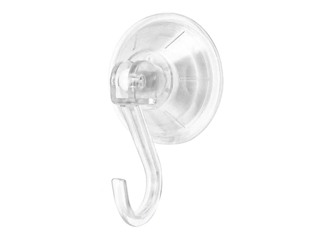 Suction cup with folding hook