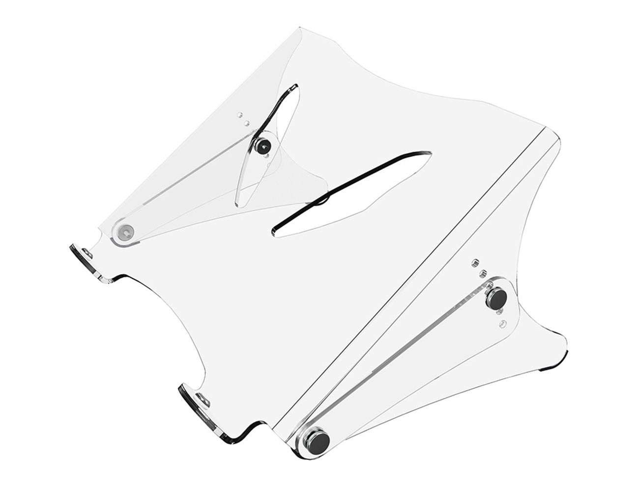 Laptop stand adjustable - clear transparant
