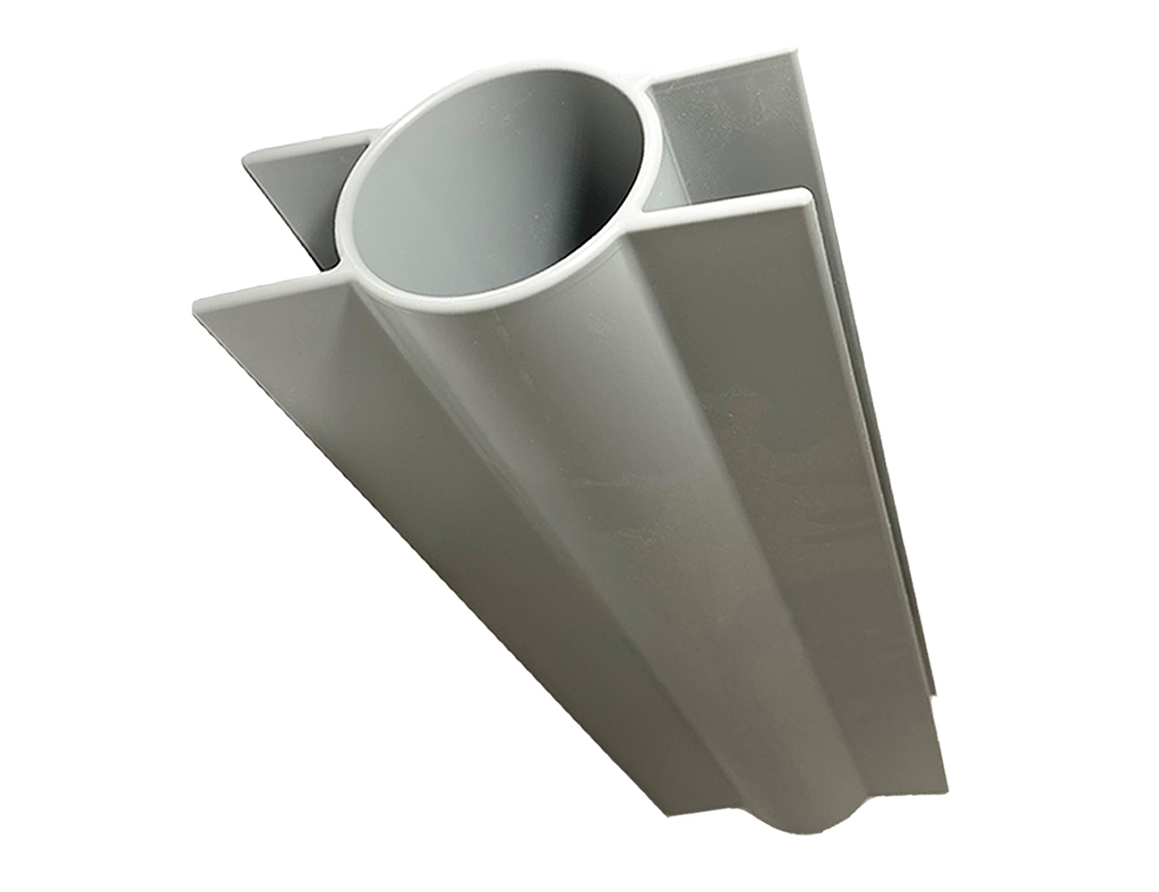 Gravel board to post bracket – round post