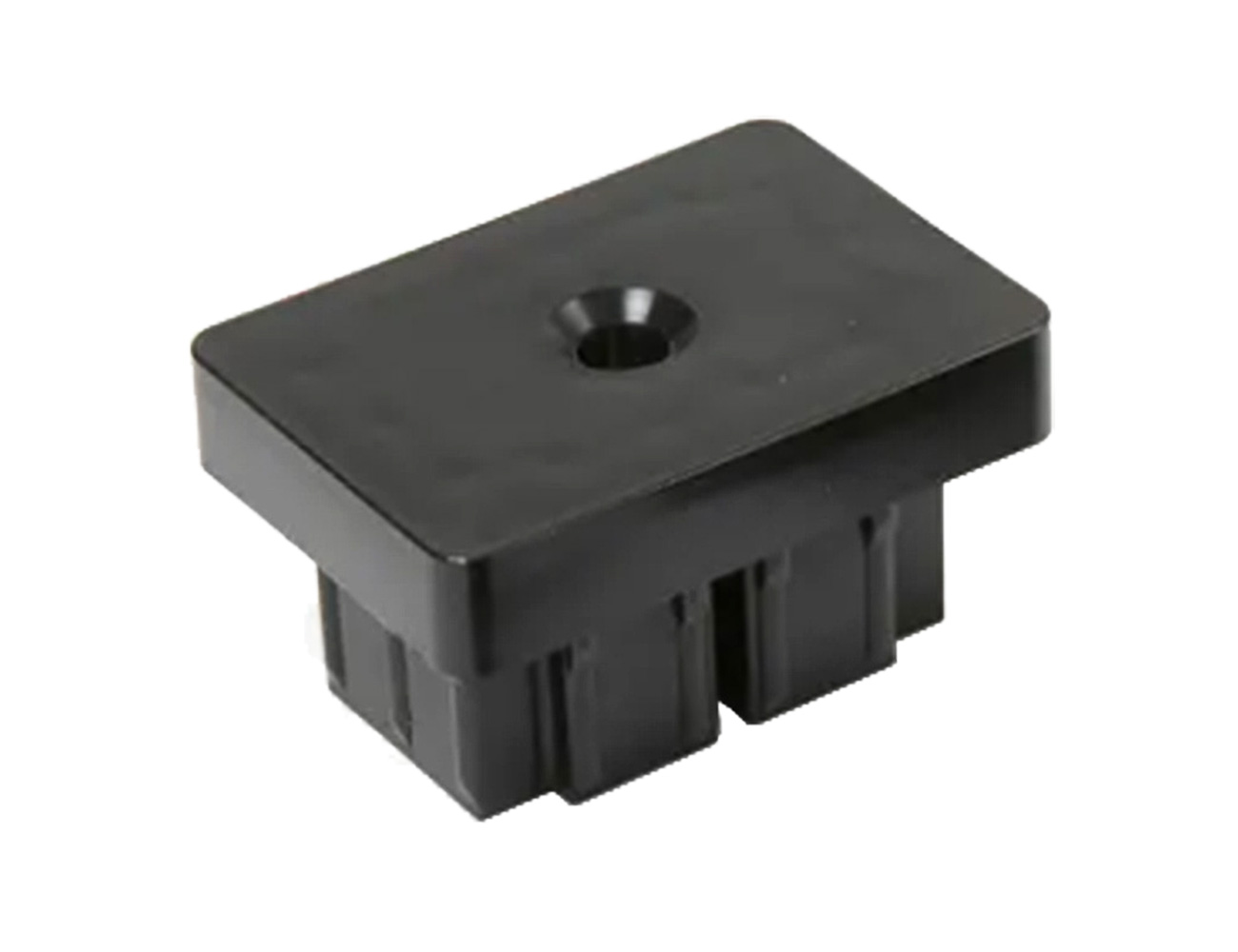 Blind connectors for hollow bar fencing