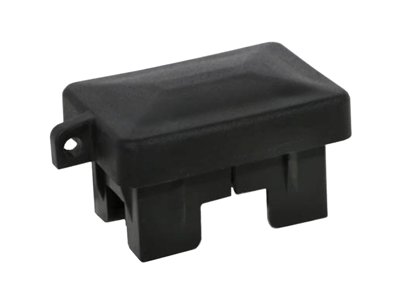 Rectangular post cap with eyelet