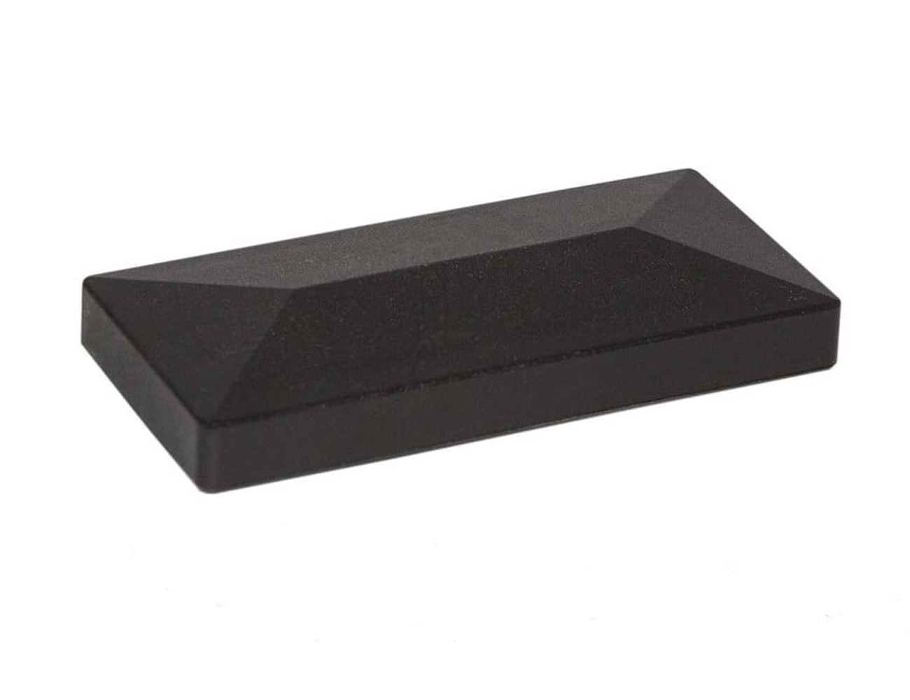 Post caps with flange and clamping spring – plastic
