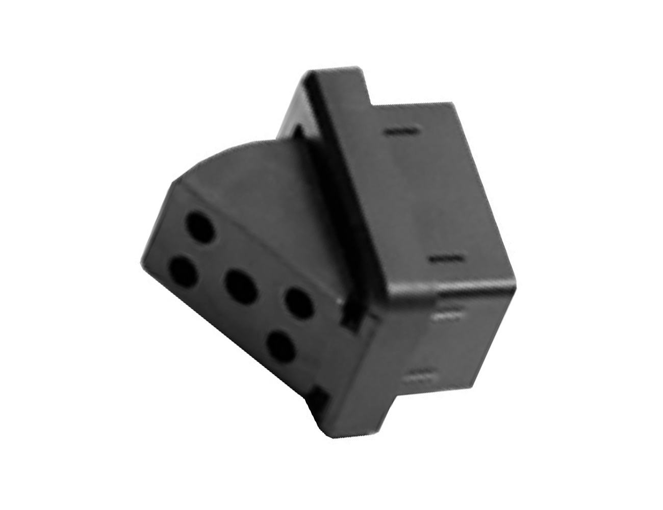 Variable blind connectors for hollow bar fencing - 2 piece