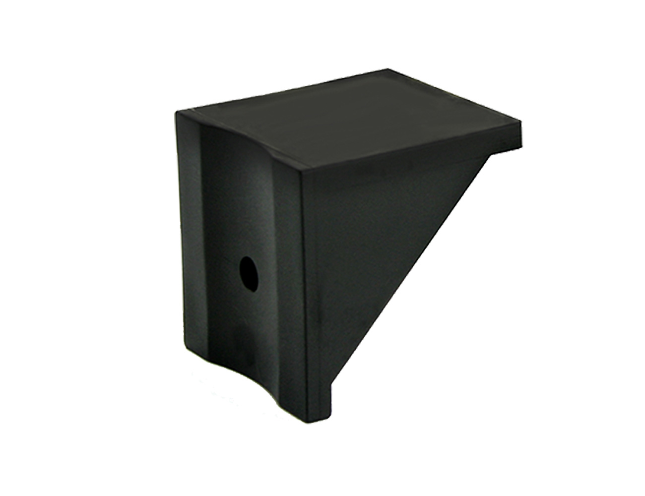 Support bracket for gravel board to post brackets without end stop