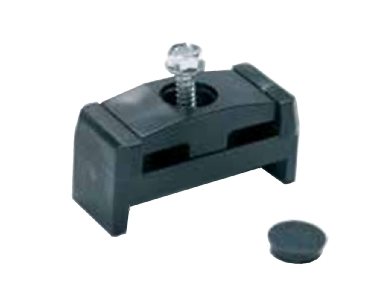 Mesh fencing clips for self-tapping screws