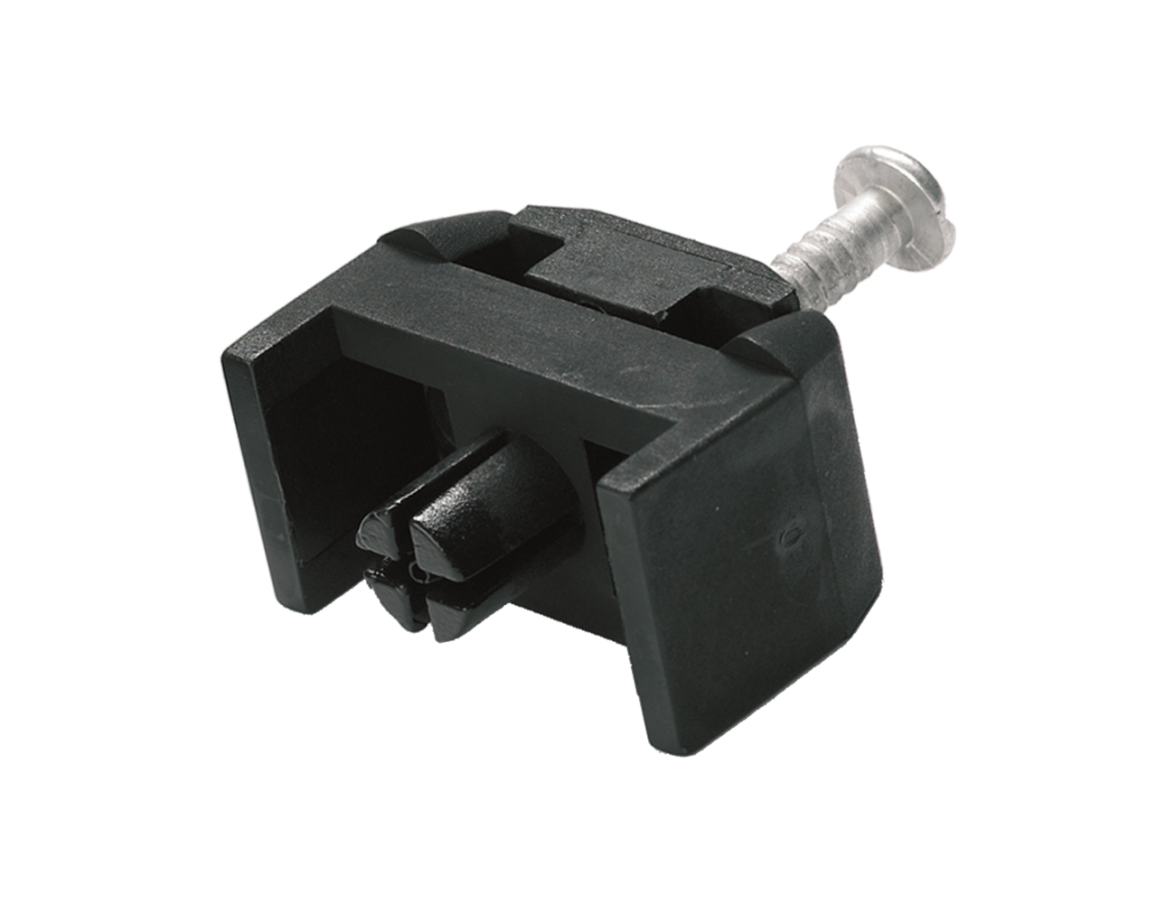 Mesh fencing clips with hammer-in fixing