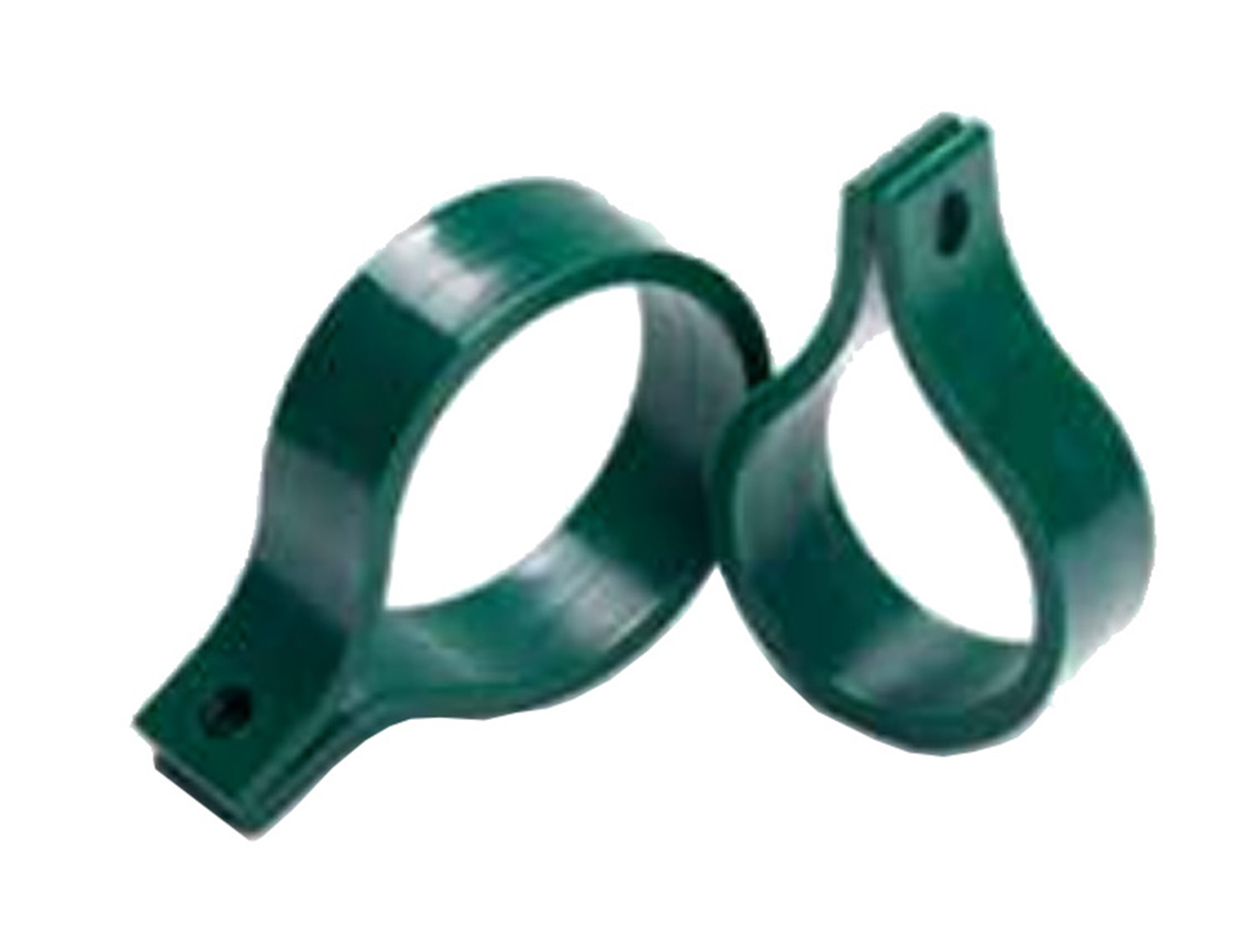 End clamp for fencing posts - plastic