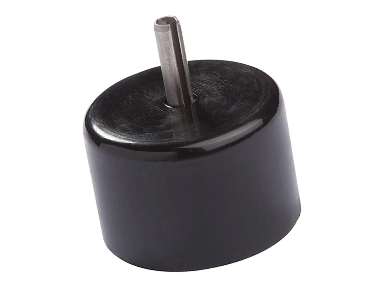 Rail end cap with pin