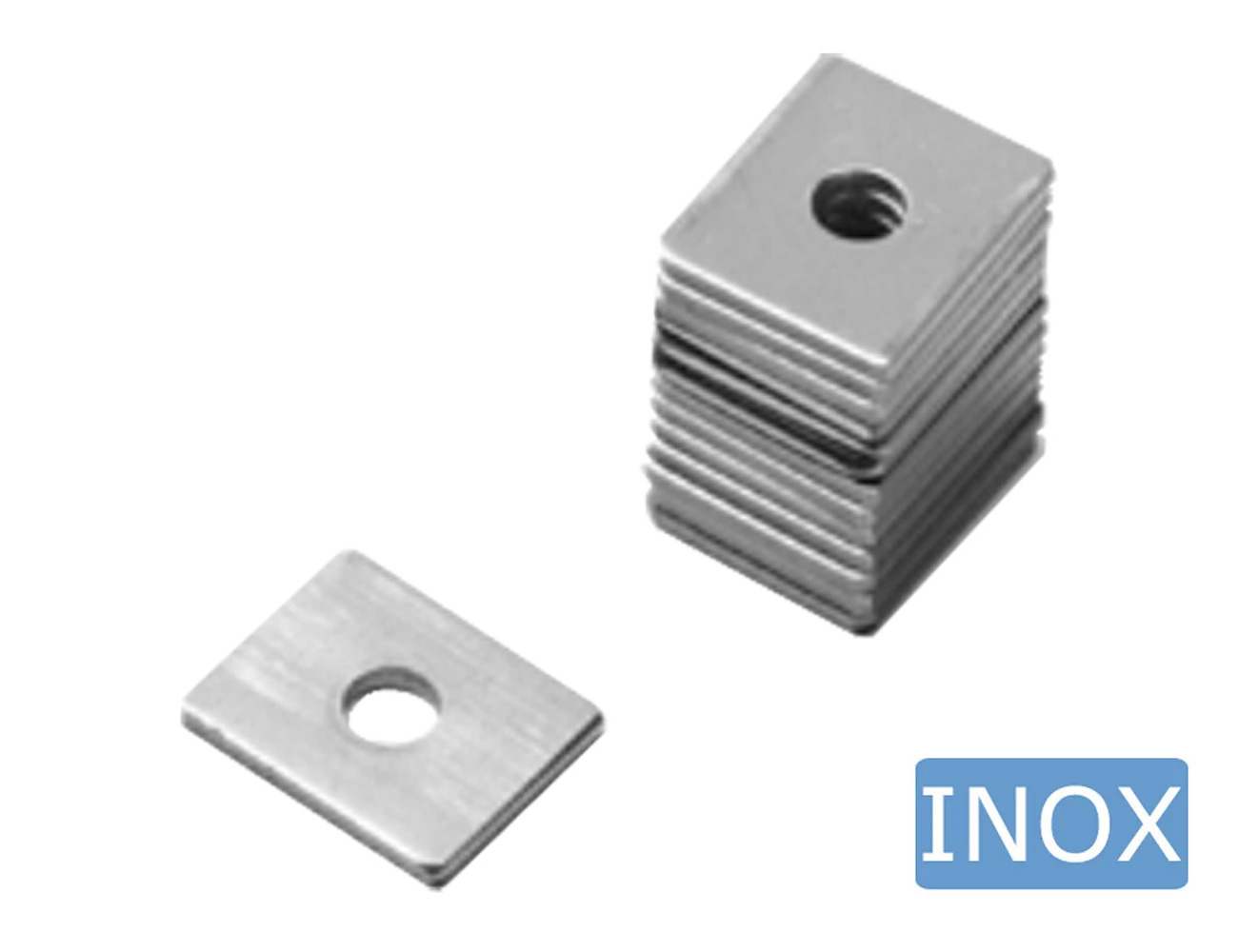 Stainless steel mounting plate for mesh panel clips