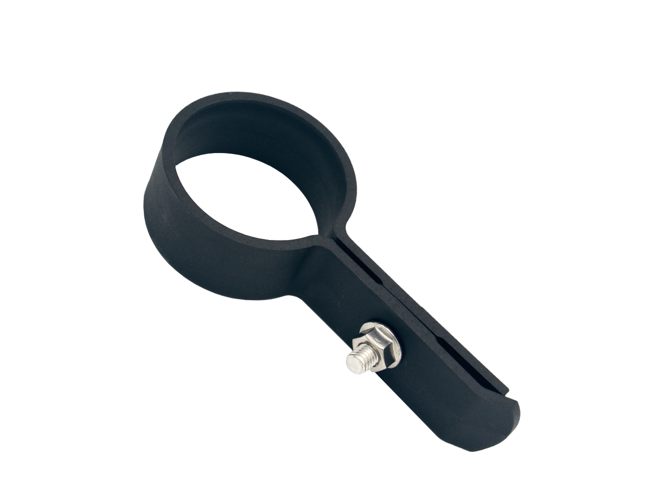 End clamp for fencing posts Ø60mm - PA - incl. nuts and bolts - anthracite