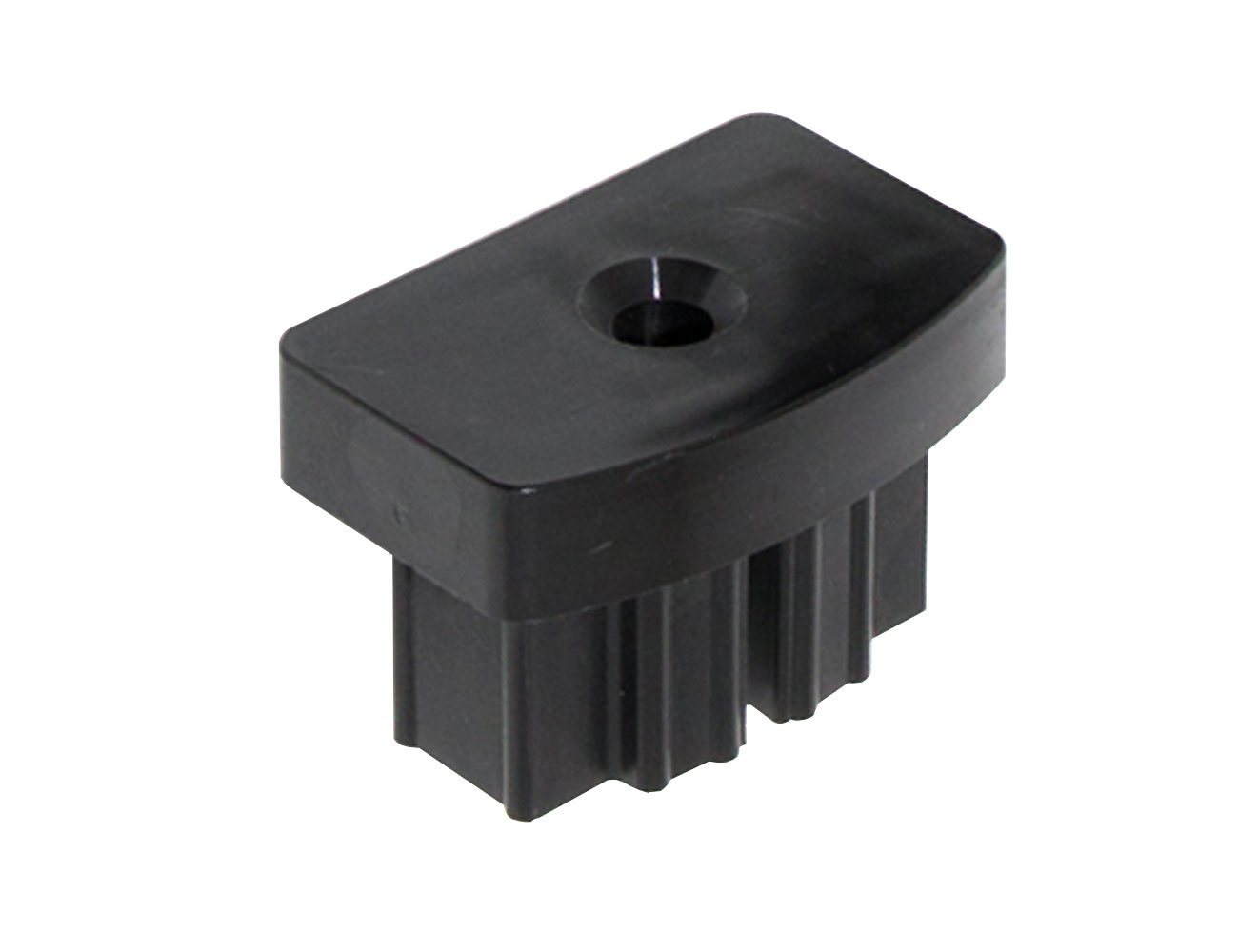 Blind connectors for hollow bar fencing - convex-profile