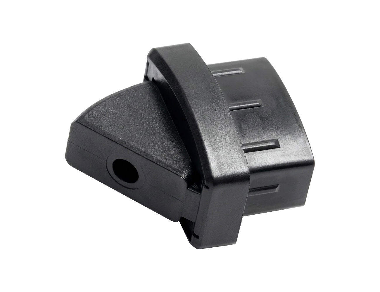 Variable blind connectors for hollow bar fencing - convex-profile