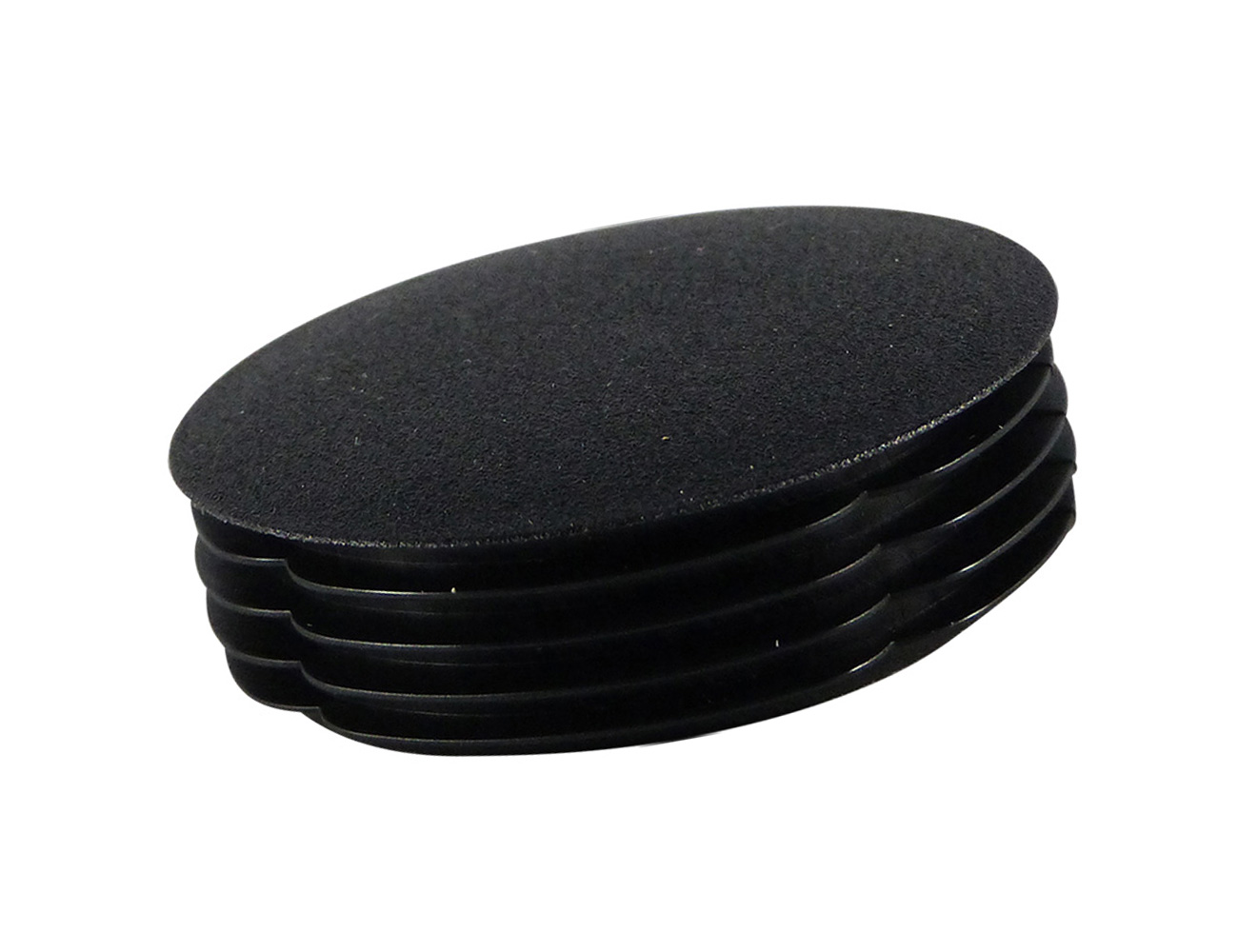 End cap inserts with convex head for round tube