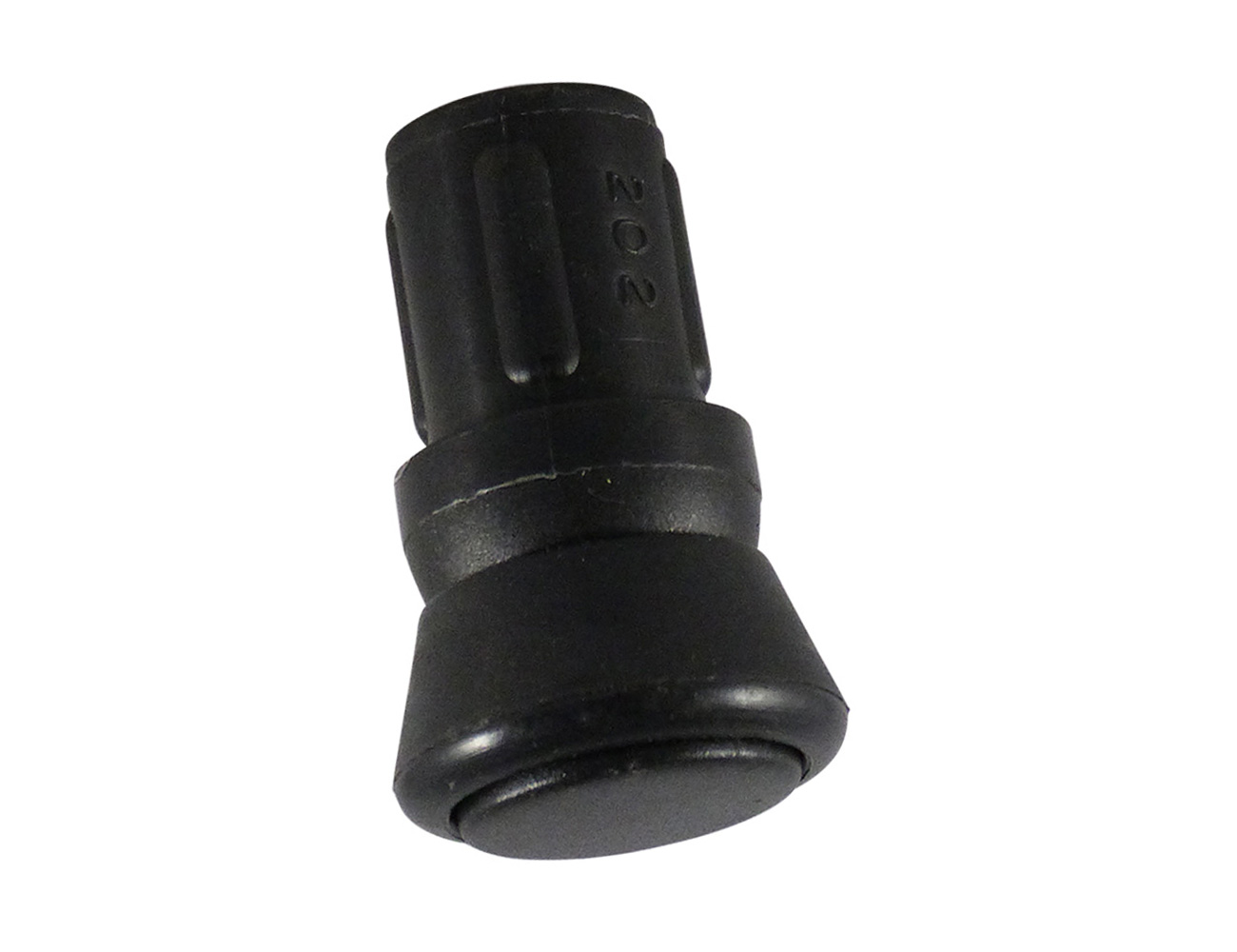 Tiltsert end caps with PA pad for round tube