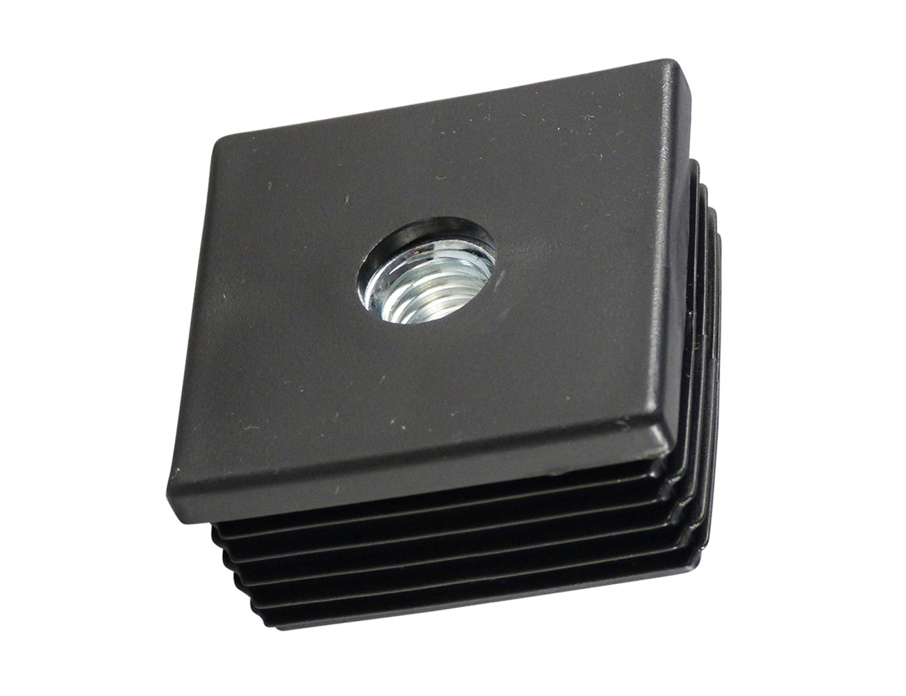 Tube inserts with integrated captive nut – square tube