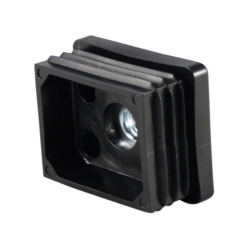 Verpas - Inserts with metal thread for rectangular tubes 50x30 M8 black