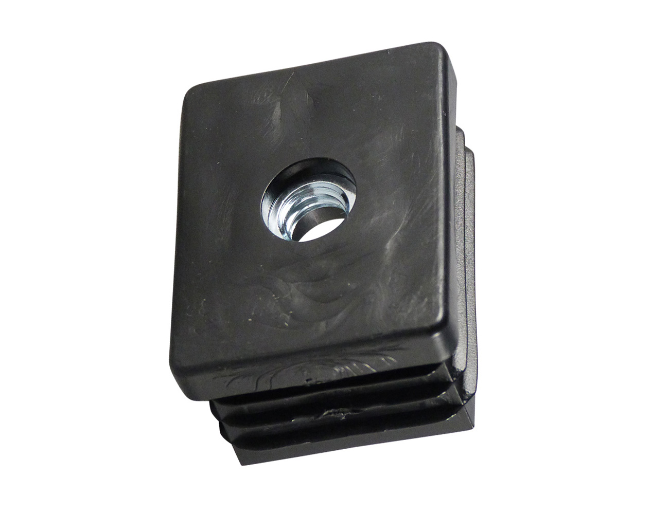 Tube inserts with integrated captive nut – rectangular tube