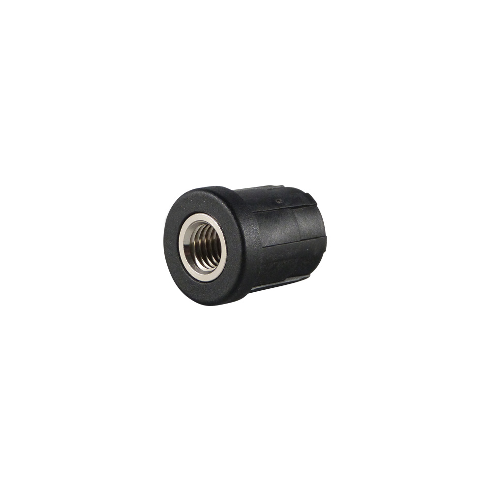Heavy-duty tube insert with threaded metal bush - round - verpas