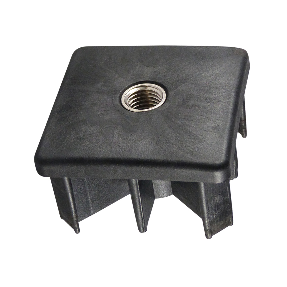 Heavy duty tube inserts with threaded bush - square - verpas