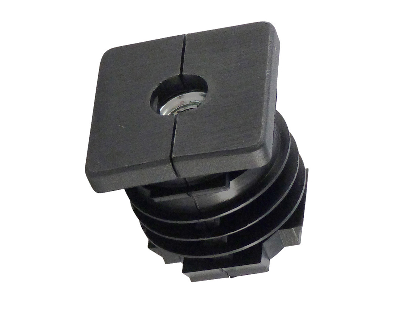 Split-rib tube inserts (2-part) with separate nut, square