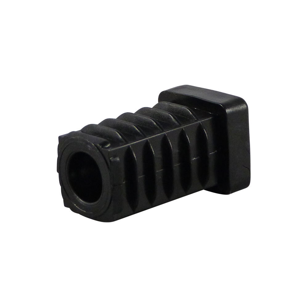 Tube inserts with threaded metal bush for attaching castors – square