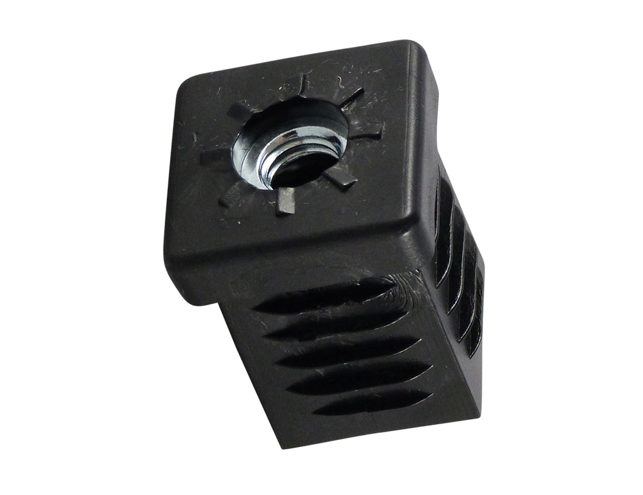 Tube inserts with integrated captive nut  – square tube