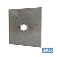 Stainless steel threaded weld plate – square - verpas